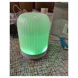 BDXXJ Essential Oil Diffuser for Bedroom, Quiet Humidifiers for Home, Ultrasonic 250ML Small Aromatherapy Diffuser, 7 LED Color Safety Auto-Off Timer, for Baby Bedroom, Hotel, Plant, White Pattern