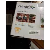 Raindrip R560DP Automatic Drip Irrigation Watering Kit with Customizable Timer for Containers and Hanging Baskets, Waters up to 20 Plants, Includes 20 PC Drippers, Black