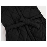 Womens Quilted Stand Collar Full-Zip Gilet Puffer Sleeveless Vest with Pockets