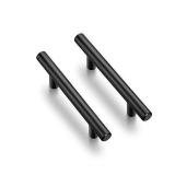 4 Pack 6 inch Cabinet Pulls Matte Black Stainless Steel Kitchen Cupboard Handles Cabinet Handles 3.75 Hole Center Retail $9.99