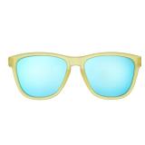 goodr Swedish Meatball Hangover Polarized Sunglasses for Men & Women, Medium Sized (OG), Yellow Translucent Frames with Blue Mirrored Reflective Lens, UV400 Protection, No Slip, No Bounce Retail $33.8