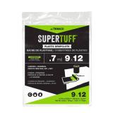 Trimaco 03307 SuperTuff Plastic Drop Cloth, 9-feet x 12-feet, 108 Sq Ft Retail $9.99