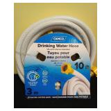 Camco TastePURE 10-Ft Water Hose - RV Drinking Water Hose Contains No Lead, No BPA & No Phthalate - Features Diamond-Hatch Reinforced PVC Design - 1/2â Inside Diameter, Made in the USA (22743) Re