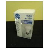 Ge Rough Service Bulb 100/89 W 1070 Lumens A19 Med Base Medium Base (E26) Boxed Retail $17.50