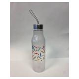 Pencils and hearts water bottle