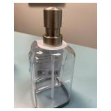 Spectrum Diversified Cora Soap Pump Sponge Holder for Sink Organization 1 EA Clear & Gray