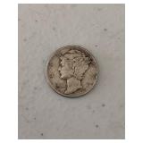 Mercury dime 90% silver 1942