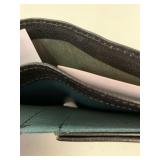 Genuine top grain leather wallet 14 pockets