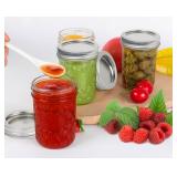 8 oz Jelly Jars 2 pcs/pack- Quilted Mason Jar for Canning, Food Storage