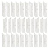 Jetec 30 Pieces Tilt Latch Pairs White Plastic Construction Snap-in Latch Pairs Spring Loaded Sliding Window Tilt Latch for Home Window Accessories