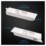 Jetec 30 Pieces Tilt Latch Pairs White Plastic Construction Snap-in Latch Pairs Spring Loaded Sliding Window Tilt Latch for Home Window Accessories