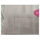 Clear Acrylic Square Nail Tips, SWETIDY 500pcs No C Curve XL Long Square Shaped Straight Fake Nails Flattened Half Cover Artificial Nails with Box for Nail Salon Professional and DIY Nail Art 10 Sizes