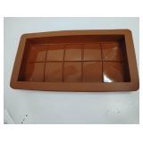 2 Pack Deep Chocolate Bar Molds, 1 Inch Deep Large and Thick Silicone Chocolate Bar Molds for Stuffed Bar, Big Chocolate Candy Bar Mold for Filling Knafeh Pistachio Chocolate Bar (2)