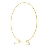 Wokceer Round Backdrop Stand 7.2FT Circle Balloon Arch Frame Circle Backdrop Stand Gold Round Arch for Wedding Birthday Party Bridal Shower Anniversary Event Ceremony Decoration