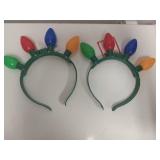 2 Light up Light Bulb Headbands