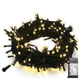 MYGOTO 33FT 100 LEDs String Lights,Green Wire Waterproof Fairy Lights 8 Modes 30V UL Certified Plug in Xmas Lights for Home, Garden, Wedding, Party, Christmas Decoration Indoor Outdoor (Warm White)