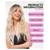 HAIRCUBE Long Wavy Wigs for Women,Synthetic Hair Wig for Daily