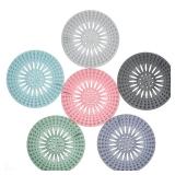 6 Psc Hair Catcher Shower Drain Hair Catcher Rubber Stopper Shower Drain Covers for Bathroom