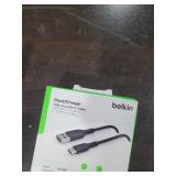 Belkin BoostCharge USB-C Cable (1M/3.3ft), USB-C to USB-A Cable, USB Type-C Cable for iPhone 16 Series, Samsung Galaxy S24, S24+, Pixel 8, Pixel 7, iPad Pro, Nintendo Switch, Carplay, & More - Black