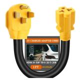 Tellegloww 14-50P to 6-20/15R or 5-20/15R RV EV Adapter Cord Compatible with NEMA 50 Amp 4 Prong 240V to 20/15 Amp 3 Prong 240V 6-20/15R or 5-20/15R T Blade for EV Charger HVAC 12 AWG 1FT