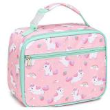 Bagseri Lunch Bag for Kids - Insulated Lunch Box for Girls Leak-Proof and Reusable Lunch Bag for Girls Toddler Lunch Box for Daycare and School, Pink Cute Unicorn