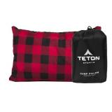 TETON Sports Camp Pillow; Great for Travel, Camping and Backpacking; Washable, Black, 12 x 18 inches ; 9.6 ounces