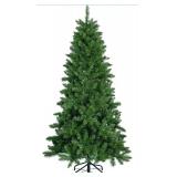 Kadunmina 7ft Artificial Christmas Tree Xmas Tree Premium Hinged Pop up Pencil Christmas Tree with 1064 PVC Branch Tips, Holiday Decoration for Home,Office and Party, Includes Metal Foldable Stand