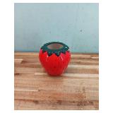 BESSI GLOBAL Handcrafted Strawberry Ceramic Vase  Vintage-Inspired Decor | Unique Floral Arrangement Vase for Home | Office | Garden | Ideal Gift for Nature Lovers | Medium Size