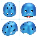 KAMUGO Kids Bike Helmet, Toddler Helmet for Ages 2-8 Boys Girls with Sports Protective Gear Set Knee Elbow Wrist Pads for Skateboard Cycling Scooter Rollerblading (Blue)