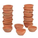 Diwali Diyas Clay Diya Diyas for Pooja with Cotton Wicks [12 Pcs] - Indian Puja Oil Lamp Diwali Pooja - Diwali Decoration for Home - Indian Housewarming Return Gift Items Hashcart®