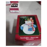 Carlton Cards Snowman Christmas Ornament - Snowbuddies - Dated 1998