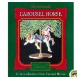 Hallmark Keepsake Ornament Carousel Horse Snow 1 of 4 XPR9719