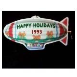 1993 Hallmark Keepsake Ornament Tin Blimp