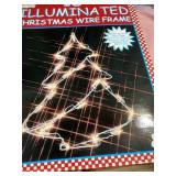 18 inch illuminated Christmas tree wireframe