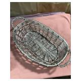 14 x 8 silver and gold basket