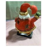 9 inch Santa tea light holder