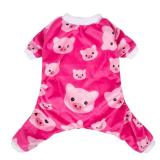 CuteBone Dog Christmas Pajamas Puppy Onesies Small Dogs Soft Pjs Coat Cat Apparel Comfy Pet Clothes Outfit Doggie Bodysuit P46XXL