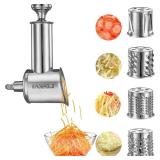 Stainless Steel Slicer Shredder Attachment for KitchenAid Mixer, Cheese Grater, Food Slicer for KitchenAid Mixer, Accessories for Kitchenaid