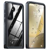 GOLDJU for Samsung Galaxy S24 Plus Case, Waterproof with Built-in Screen/Lens Protector [14FT Military Drop Proof] Full Body Shockproof Heavy Duty Protective Phone Case for Galaxy S24 Plus 5G Black