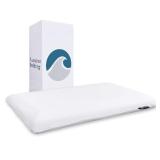 Bluewave Bedding Ultra Slim Gel Memory Foam Pillow for Stomach and Back Sleepers - Thin, Flat Design for Cervical Neck Alignment and Deeper Sleep (2.75-Inches Height, Standard Size)