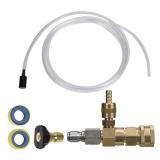 M MINGLE Adjustable Chemical Injector Kit for Pressure Washer, Soap Injector, 3/8 Inch Quick Connector