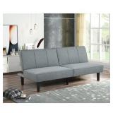 Mainstays Studio Futon Gray Linen Upholstery - Retail: $124.00