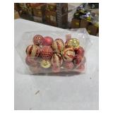 Christmas Tree Ball Ornaments Set Red and Gold, Alyvia 30pcs Christmas Tree Ball Ornaments Bulk Xmas Tree Balls Set Decor, 60mm/2.36"