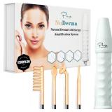 NuDerma Portable Handheld Skin Therapy Wand Machine w/Neon Anti-Aging - Skin Tightening - Wrinkle Reducing - Dark Circles Clarifying - Hair & Scalp Stimulator