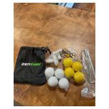 Golf Balls (Set of 8) Teeâs and Golf Ball Marker Kit