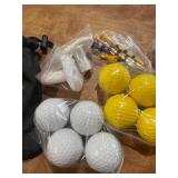 Golf Balls (Set of 8) Teeâs and Golf Ball Marker Kit