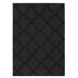 Garland Rug Black Quatro 5 Ft. x 7 Ft. Cut-Loop Trellis Area Rug