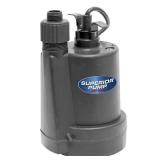 Superior Pump 91250 1800GPH Thermoplastic Submersible Utility Pump with 10-Foot Cord, 1/4 HP