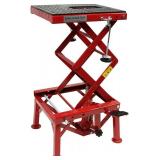 Hydraulic Motorcycle Lift Jack, 300 LBS Capacity Scissor Lift Jack Adjustable Height, Portable Motorcycle Lift Table