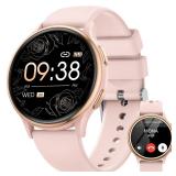 Smart Watches for Women [Make Call/Answer/400+Watch Faces] Android Phones iPhone Compatible, Fitness Tracker Watch for Women Activity Trackers and SmartWatch for Women Smart Watches, 3 Watch Bands - R